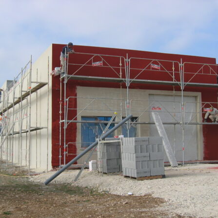 Dépôt à St Médard d'Aunis - Réalisations diverses - Ravalement de France - façadier - enduit de façade en Charente-Maritime, Vendée, Loire-Atlantique